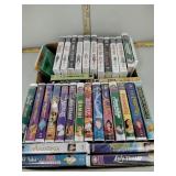 VHS movies inc Disney & Shirley Temple,