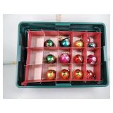 Christmas ornaments including some Shiny Bright