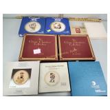 Collectors plates including Goebel Hummel