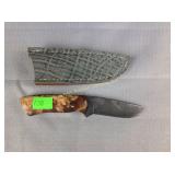 STEK 2007 Damascus blade knife