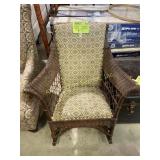Vintage wicker rocking chair