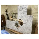 White galaxy granite slab (already cut) 67x88"