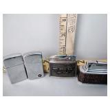 Vintage lighters, 2 are Zippo