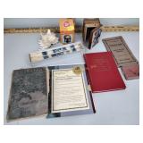 Vintage Fort Wayne pocket map, Peter Pan book,