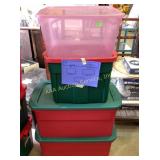 Storage totes (4)