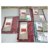 Home trends linen curtains, new, 58" x24"