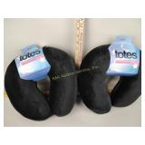 Fleece neck pillows (2), totes brand, new