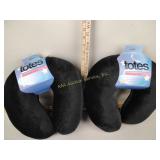 Fleece neck pillows (2), totes brand, new
