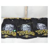 "Thug" t-shirts (3) large