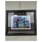 Frozen framed Disney store lithograph print