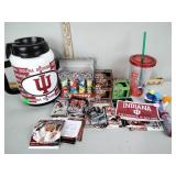 IU thermos, flag, M&Ms collectibles