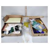 Stained glass pieces