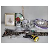 Edge Ntrim, colanders, laundry rack, camo shotgun