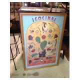 Framed Mexican food poster