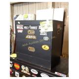 Black painted night stand - 21.25"h x 21.25"w x