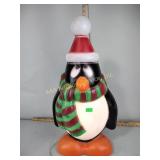 Blow mold Christmas penguin