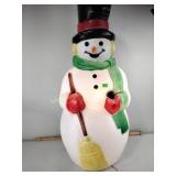 Blow mold light up Christmas snowman