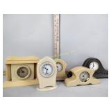 Group of celluloid clocks - most do not work
