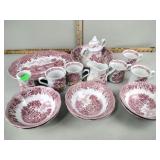 English red transferware