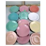 Contemporary Fiesta Ware bread plates - some