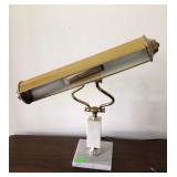 Faux marble desk lamp