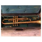 Trumpet and case