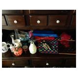 Vases, Santa candle holder, noise maker,