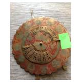 40 year metal Calendar 1968 - 2007