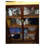 Plate, cups, coffee mugs