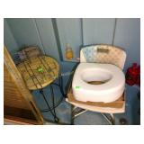 Shower chair, stool, tub caddy