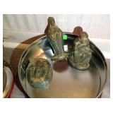 Nativity, Mary, Joseph and Jesus, wax