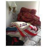 Comforter, afghans, homemade comforter