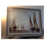 Large sailboat picture 59 x 57