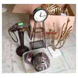 Hone Décor, including elephant towel rack, clock,