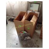 Mirror, Picture, light fixture shades, curtain