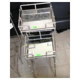 (2) Accent stands with mirrors