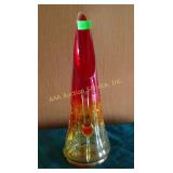 Crackle glass pitcher