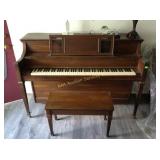 Estey piano with bench, used condition (has