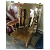 Wood rocking chair