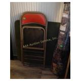 Folding chairs and folding table