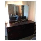 Dresser with mirror, dresser measures 56 x 18 x
