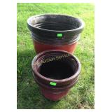 Flower pots, large pot - plastic