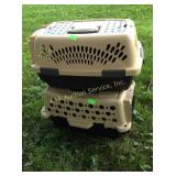 (2) pet carriers