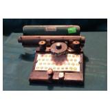 American Flyer toy typewriter, paint loss