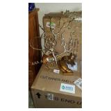 Metal wall art, stuffed animal, décor, photos