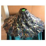 Leaded glass style lamp shade only