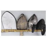 Chevron iron and sunbeam trivet, cast iron #6 iron