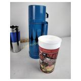 Aladdin and thermos and misc cups