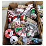 Hello Kitty stocking, ribbon, and ornaments