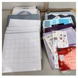 Scrapbooking materials incl stamps